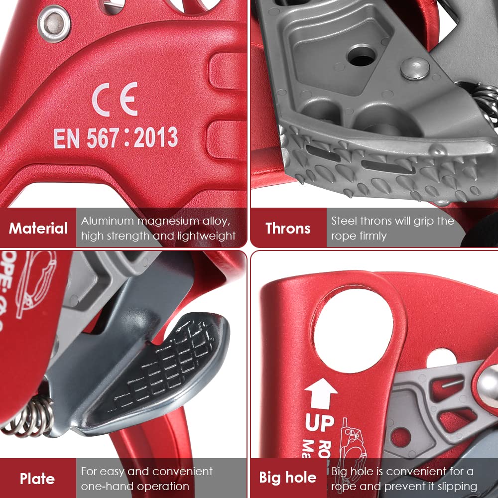 Lixada CE-certified climbing gear ideal for rock climbing and rescue tasks.