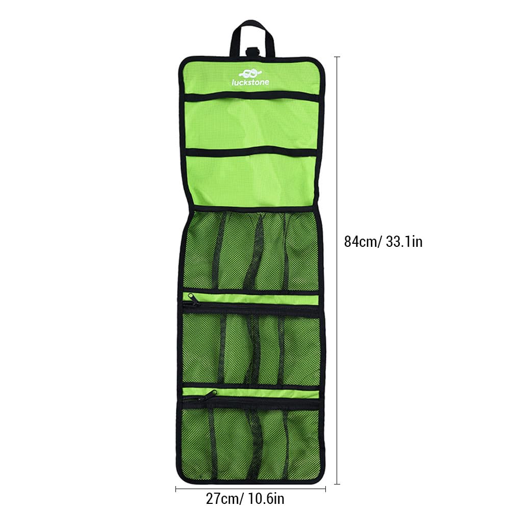 Lixada climbing quickdraw bag zippered mesh pockets for quick access