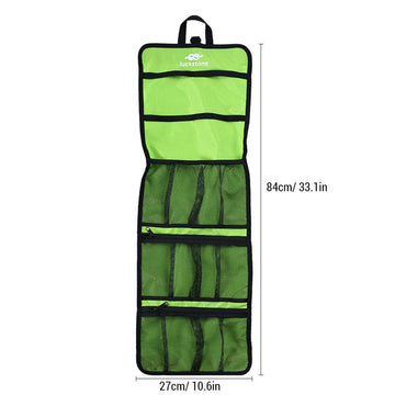 Lixada climbing quickdraw bag zippered mesh pockets for quick access