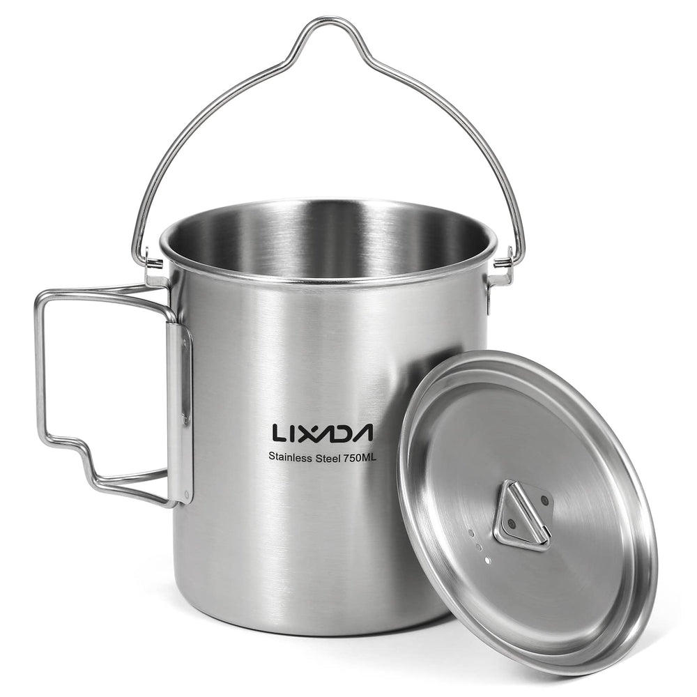 Lixada 750ml compact foldable cup emphasizes capacity in a portable form