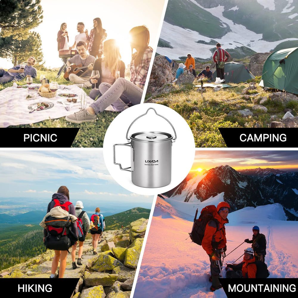 Lixada compact folded size demonstrates portable design for backpacking.