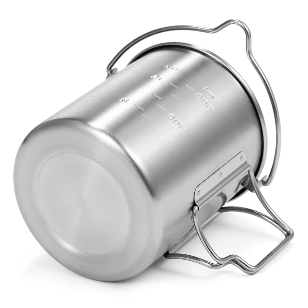 Lixada dishwasher-safe cup after a hiking trip for quick cleaning.