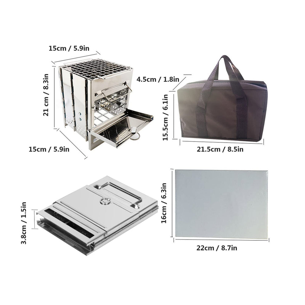 Lixada stove offers easy assembly for quick outdoor cooking.