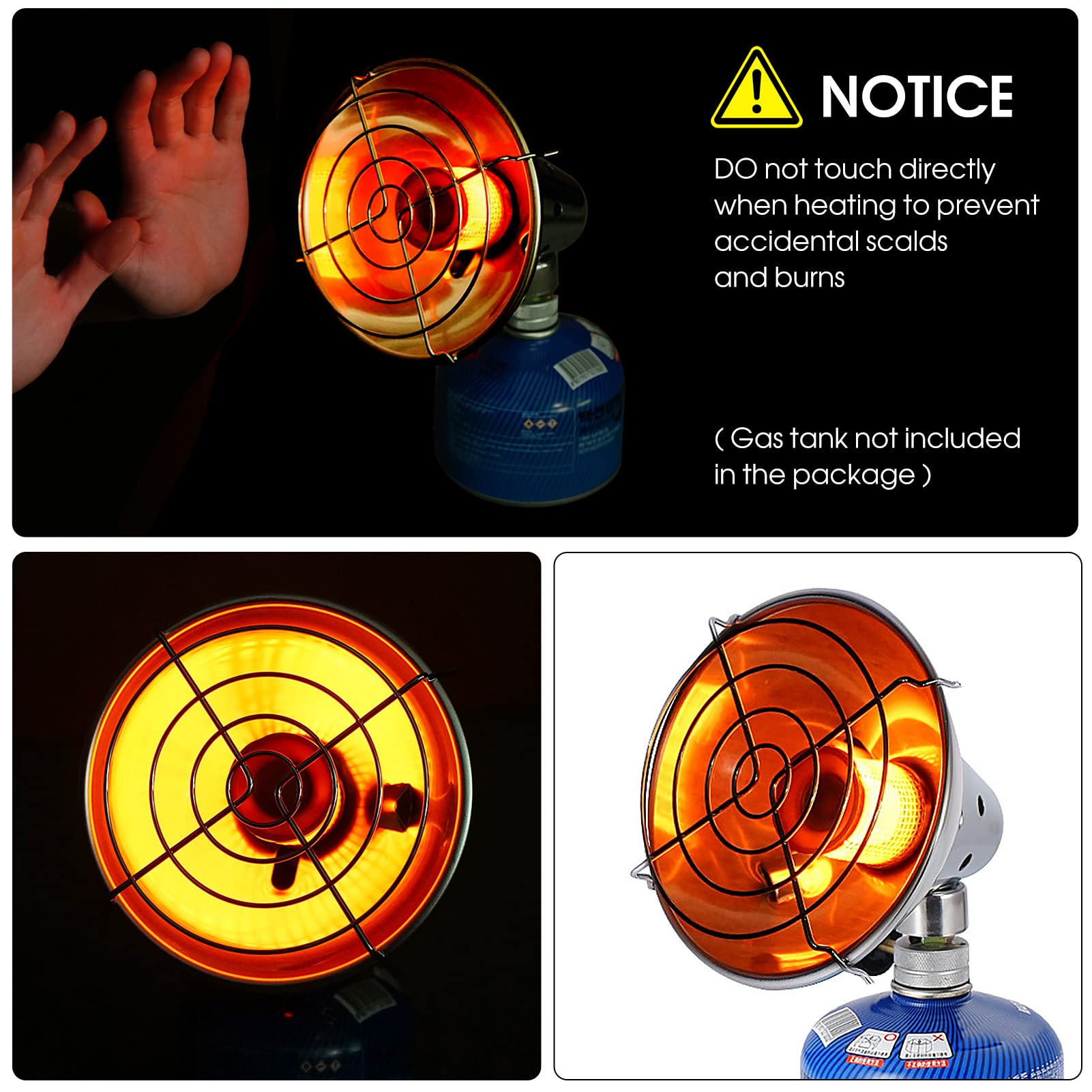 Lixada emergency warming setup paired with heater for outdoor safety