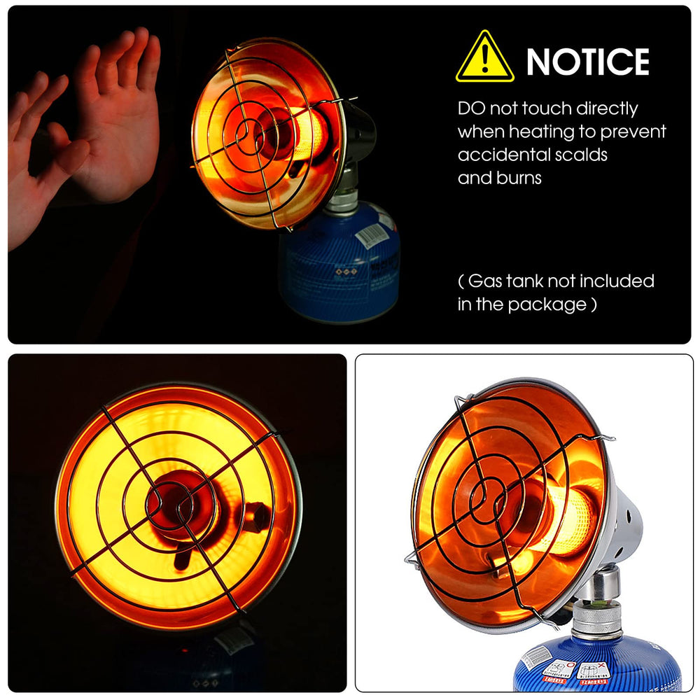 Lixada emergency warming setup paired with heater for outdoor safety