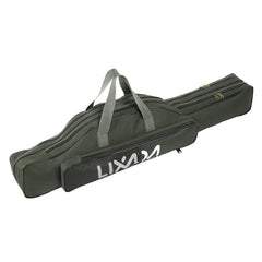 Lixada fishing rod case folded for easy transport and quick access.