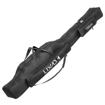 Lixada Fishing Rod Case folding design shows compact travel-ready storage.