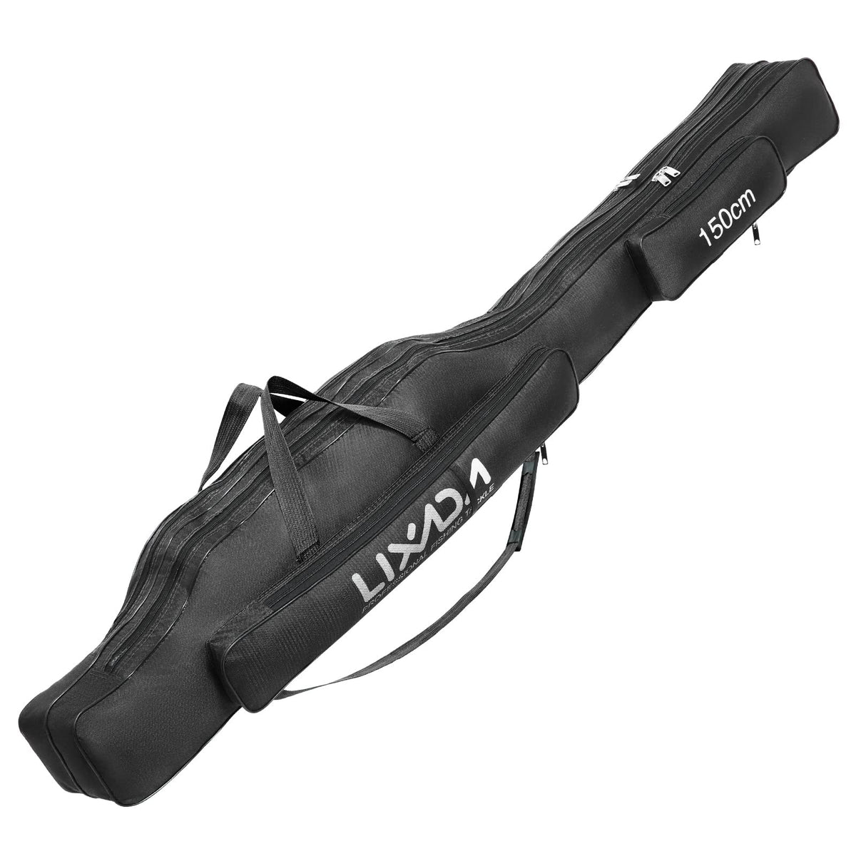 Lixada Fishing Rod Case folding design shows compact travel-ready storage.
