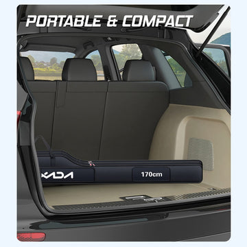 Lixada fishing rod case with two main compartments keeps gear neat and accessible.