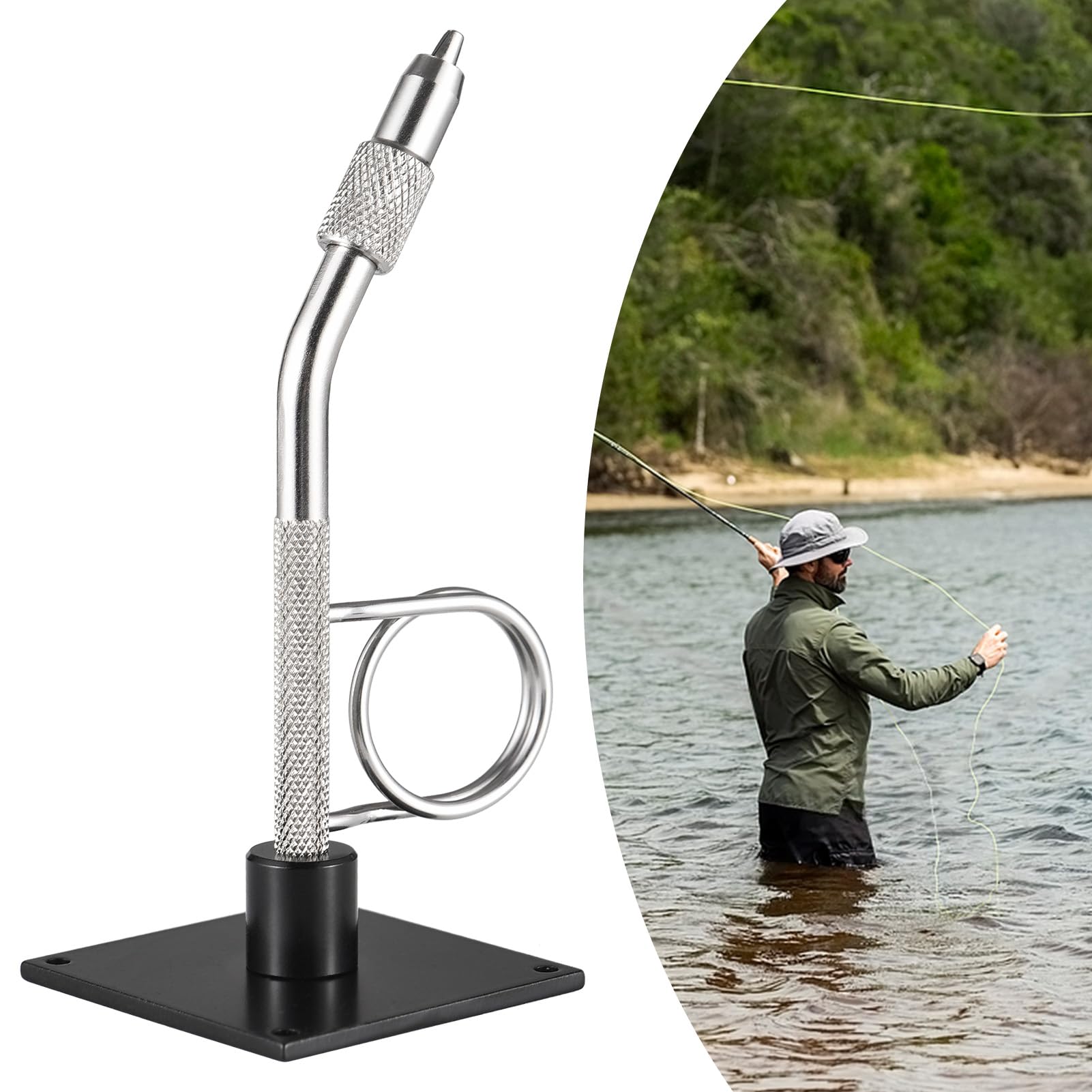 Lixada fly tying vise hook pliers capability helps secure hooks of various sizes.