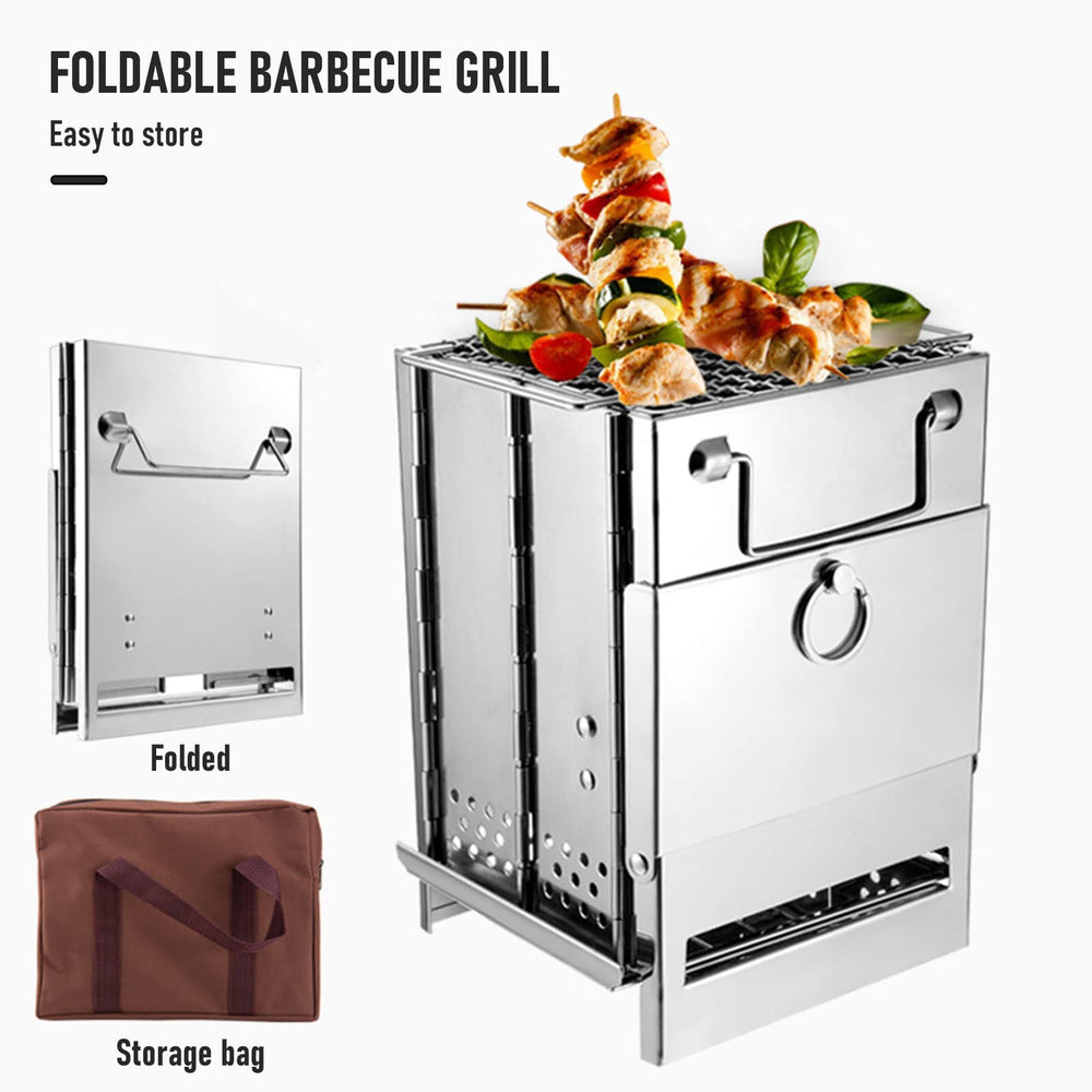 Lixada folding stove fits in a compact carry bag for transport.