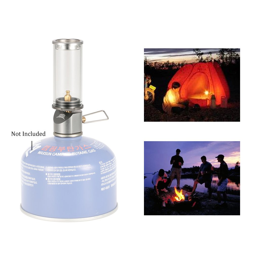 Lixada lamp light butane lantern ideal for camping picnics and fishing trips