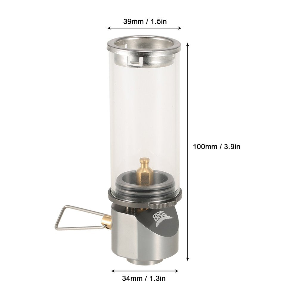 Lixada lamp light butane lantern portable compact design fits in bags