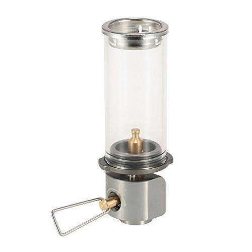 Lixada lamp light butane lantern toughened glass globe provides durable protection