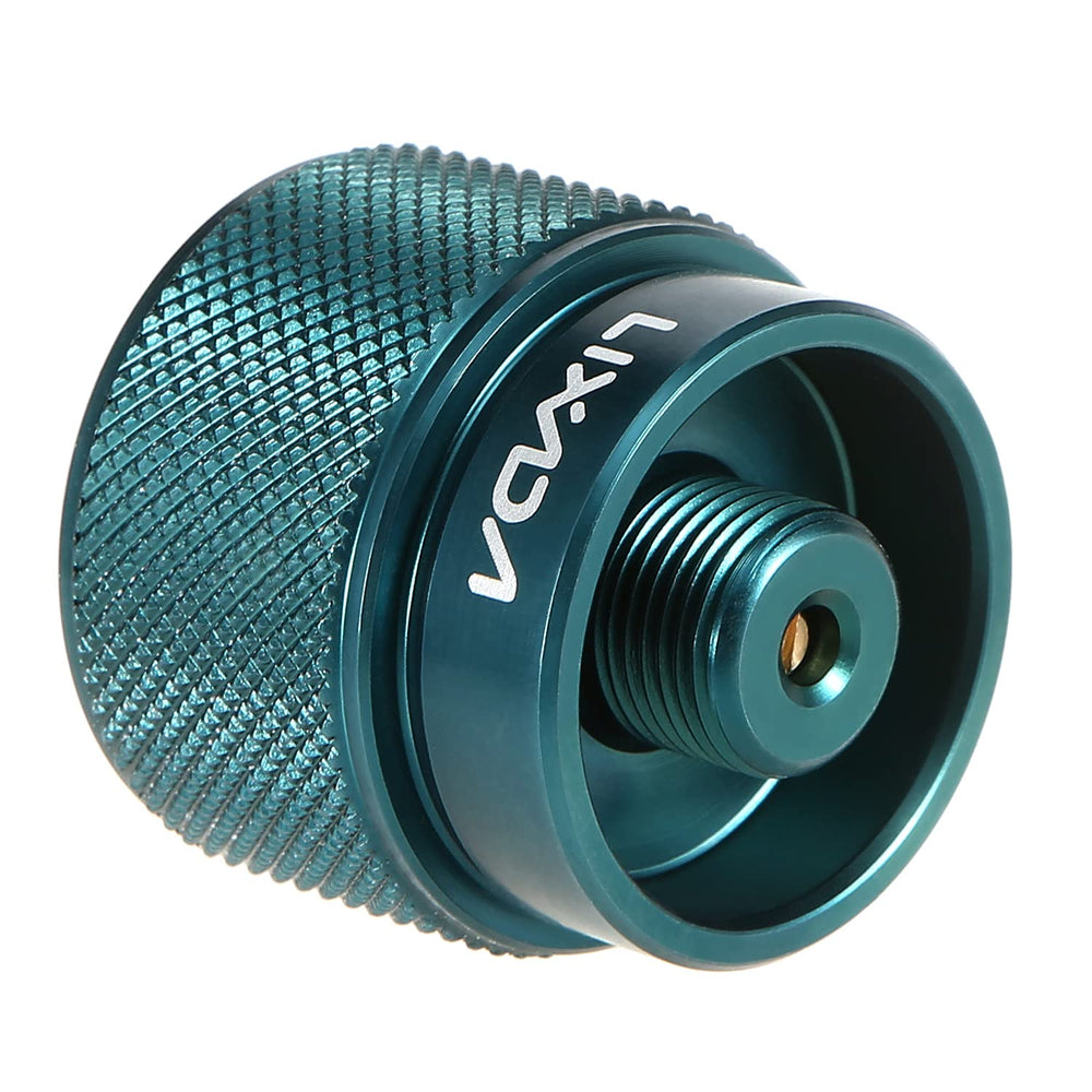 Lixada adapter fitting on a stove demonstrates leak-free connection.