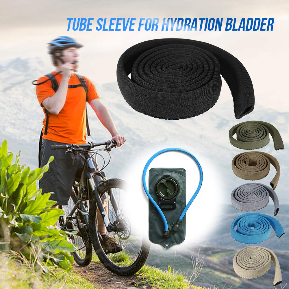 Lixada light khaki tube cover offers easy wrap-and-go insulation.