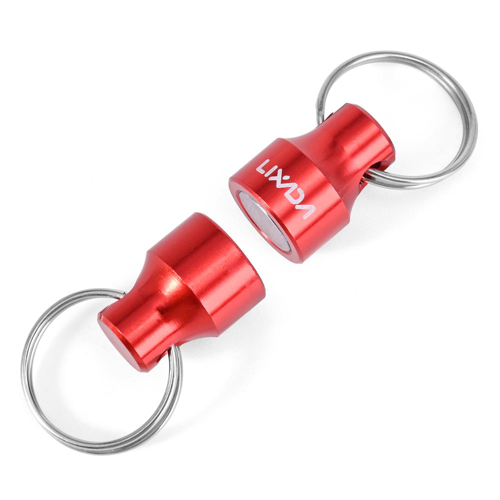 Lixada magnetic net release holder clip-mounted showing quick-release magnet for hands-free use.
