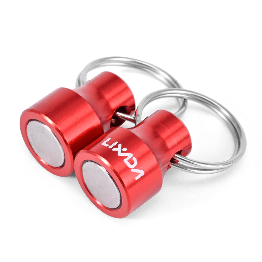 Lixada mesh-side magnets securely hold tools on the net release holder.