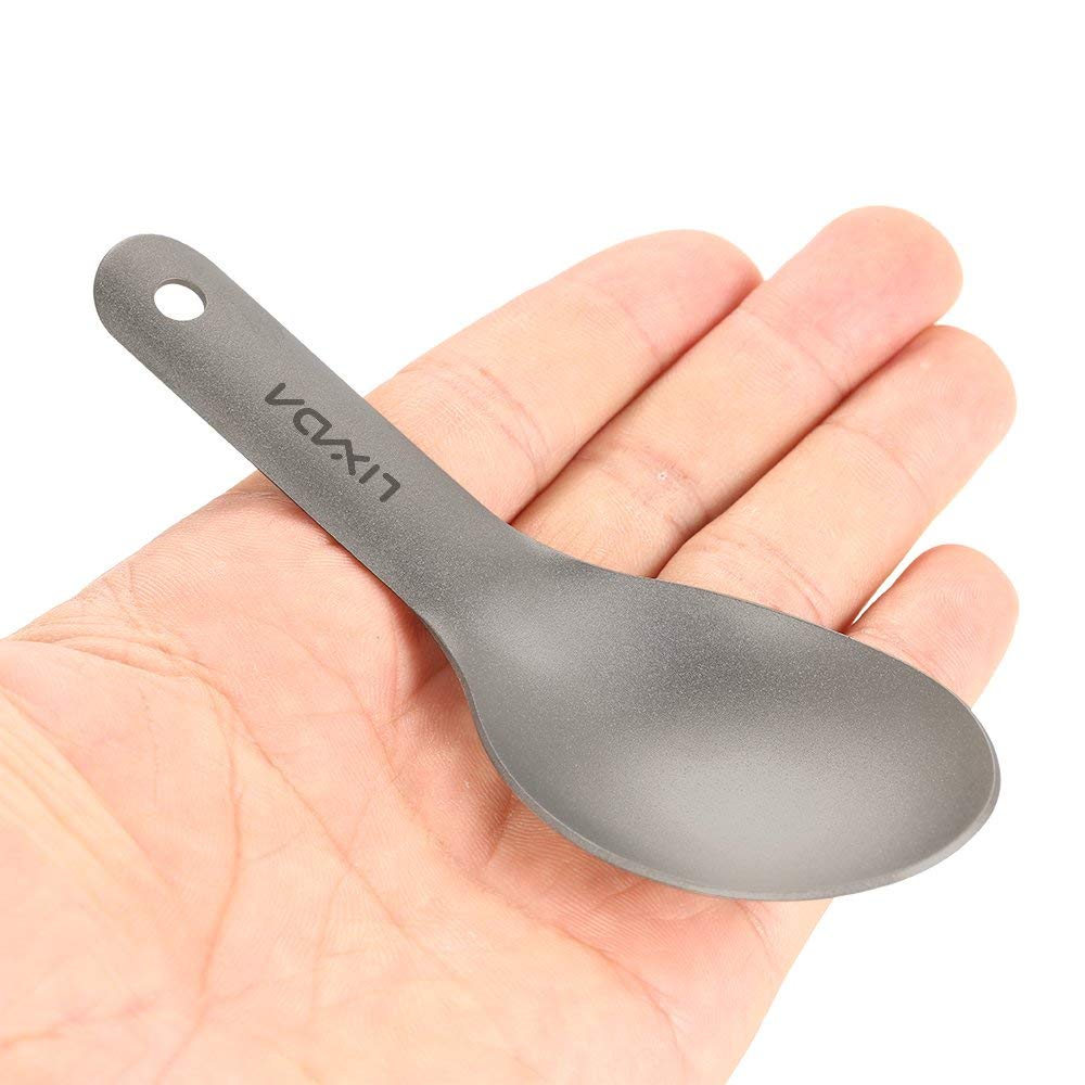Lixada matte-finish spoon feels smooth and easy to clean.