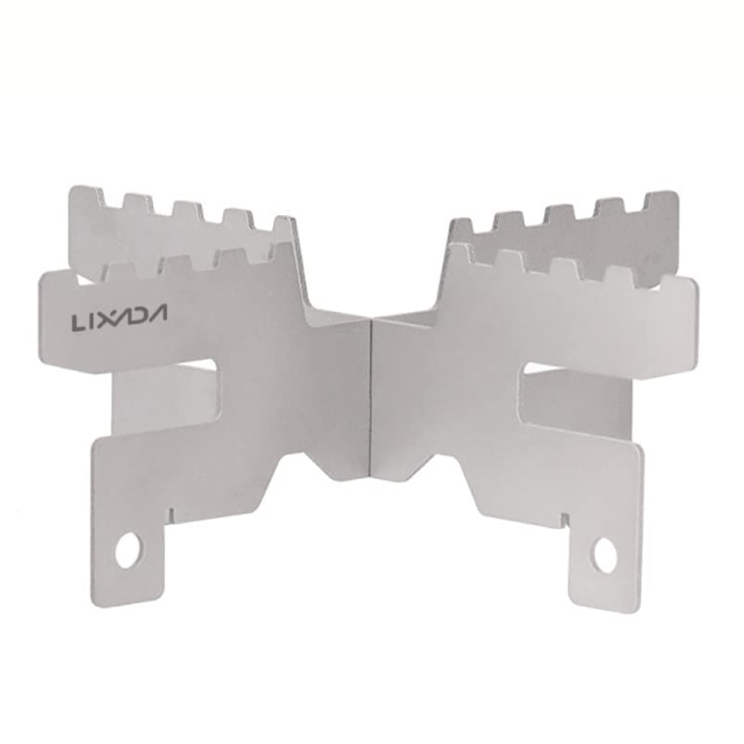 Lixada mini titanium stove cross-stand provides stable outdoor cooking.