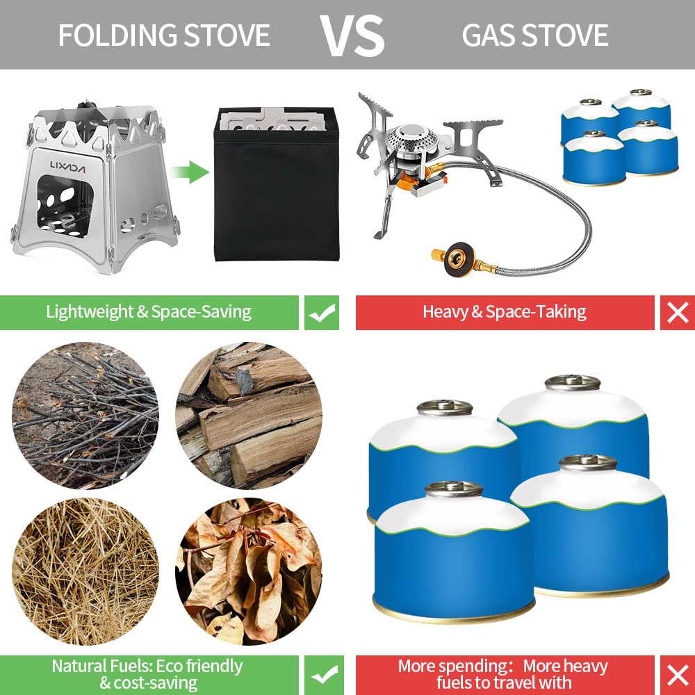 Lixada multipurpose stove suitable for camping, hiking, picnics