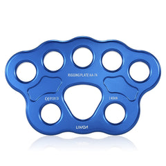 Lixada Paw Rigging Plate with 8 holes enables flexible anchor configurations for climbing.