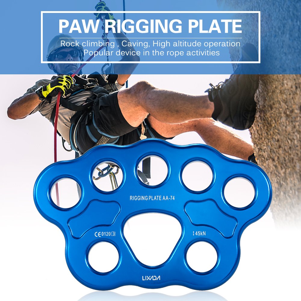 Lixada Paw Rigging Plate forged from aluminum magnesium alloy for durability and light weight.