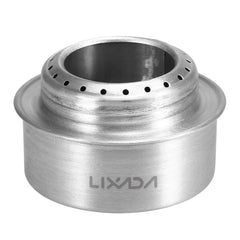 Lixada stove in velvet bag for safe, portable camping use.