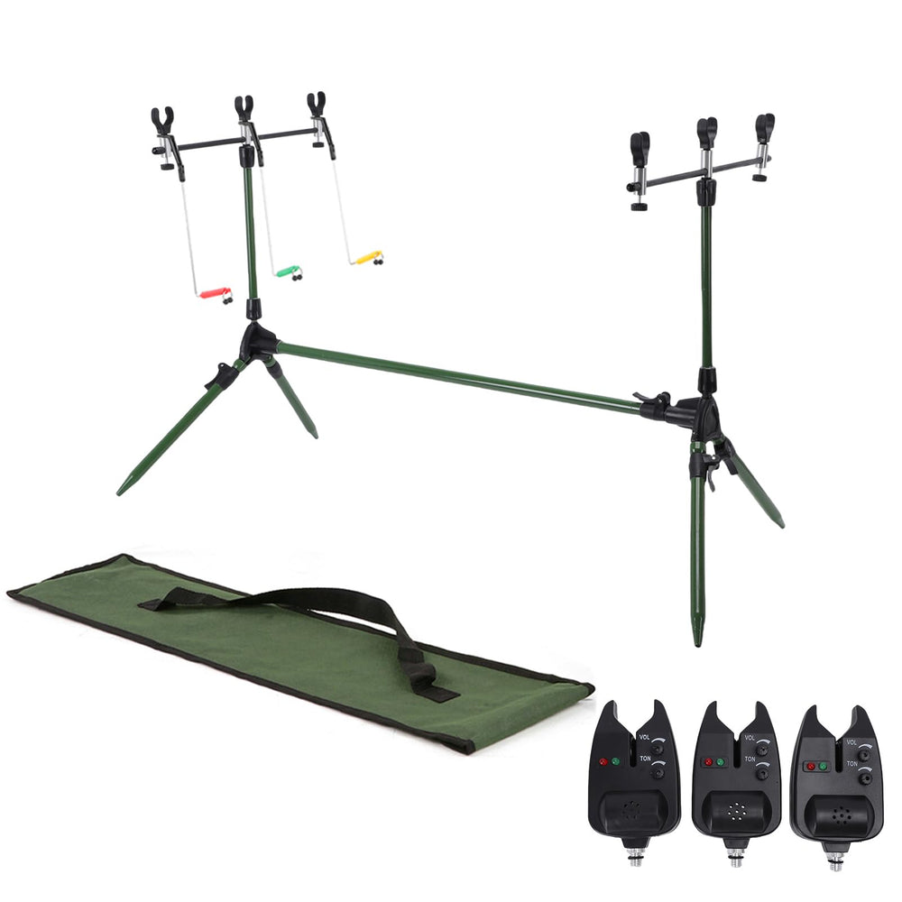 Lixada pod stand aluminum body for versatile multi-rod carp fishing