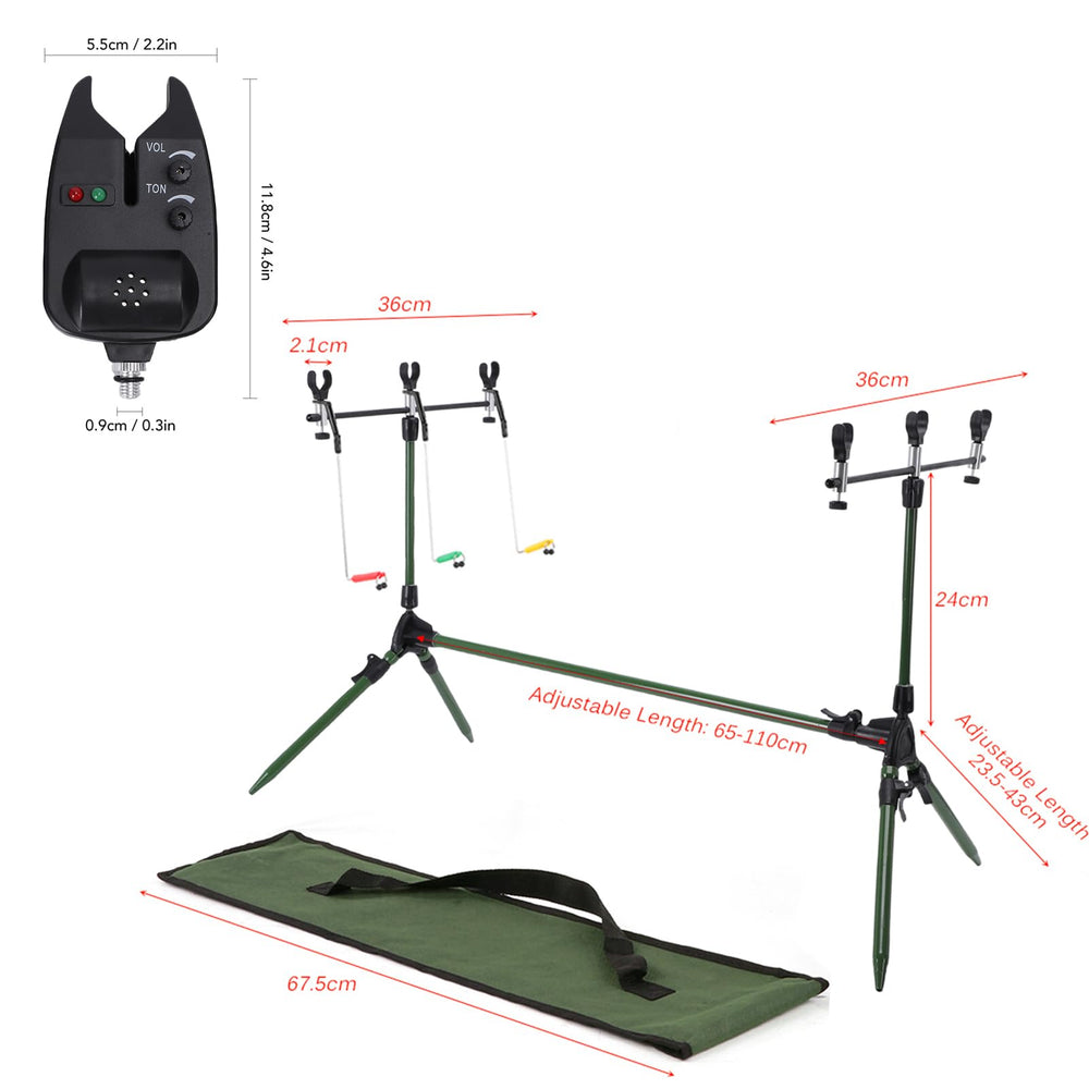 Lixada pod stand retractable height adjusts to rod length
