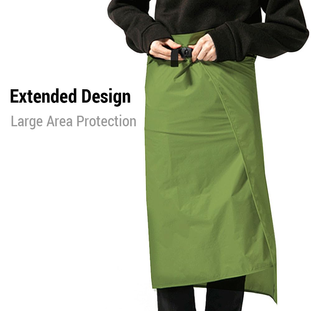 Lixada Rain Skirt weighs 104 g, adding minimal load to your pack.