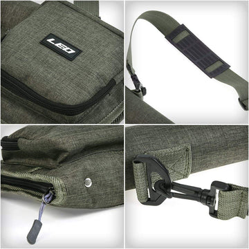 Hard rod tube with padded reel case for protection
