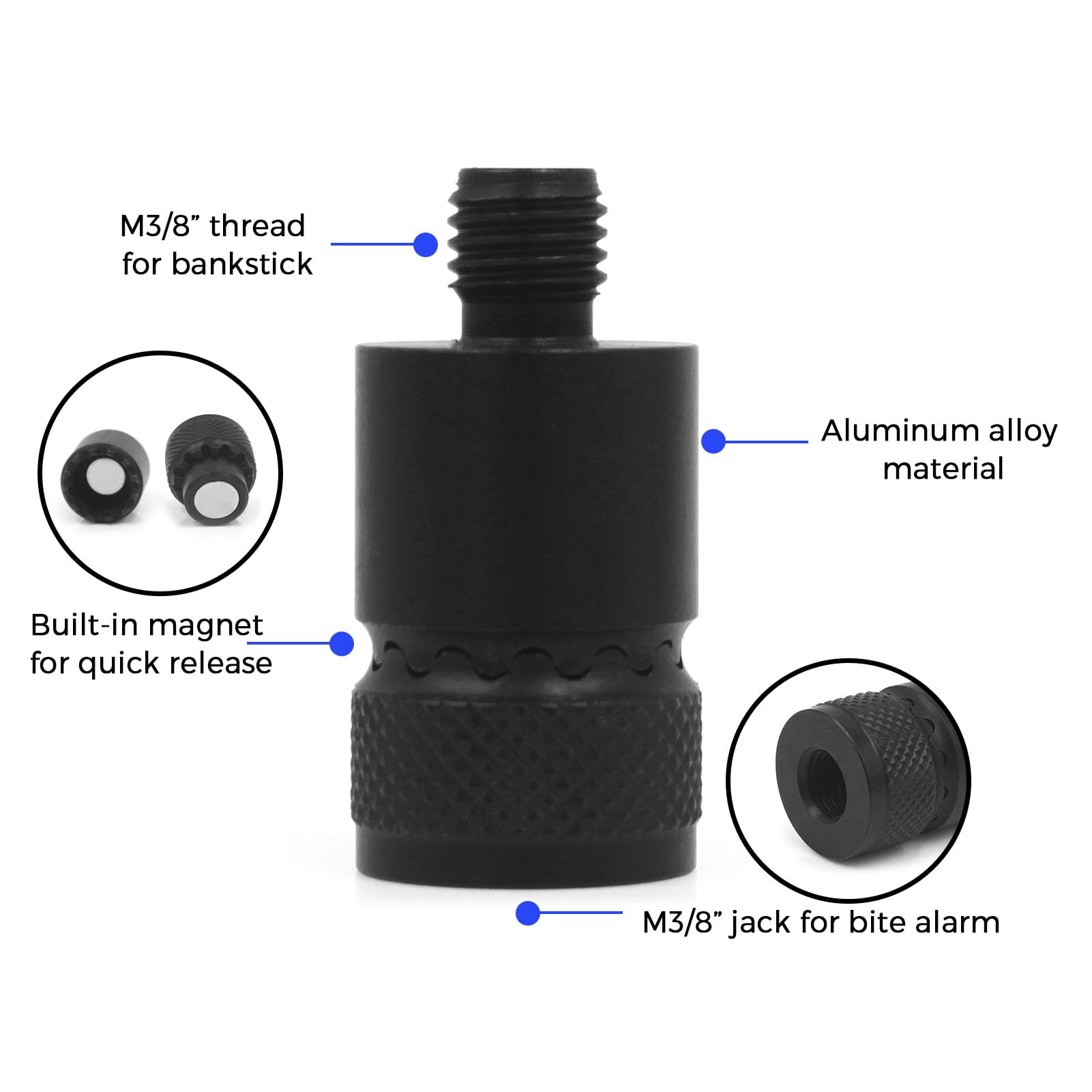 Lixada rod pod bite alarm adapter facilitates easy integration with compatible gear.