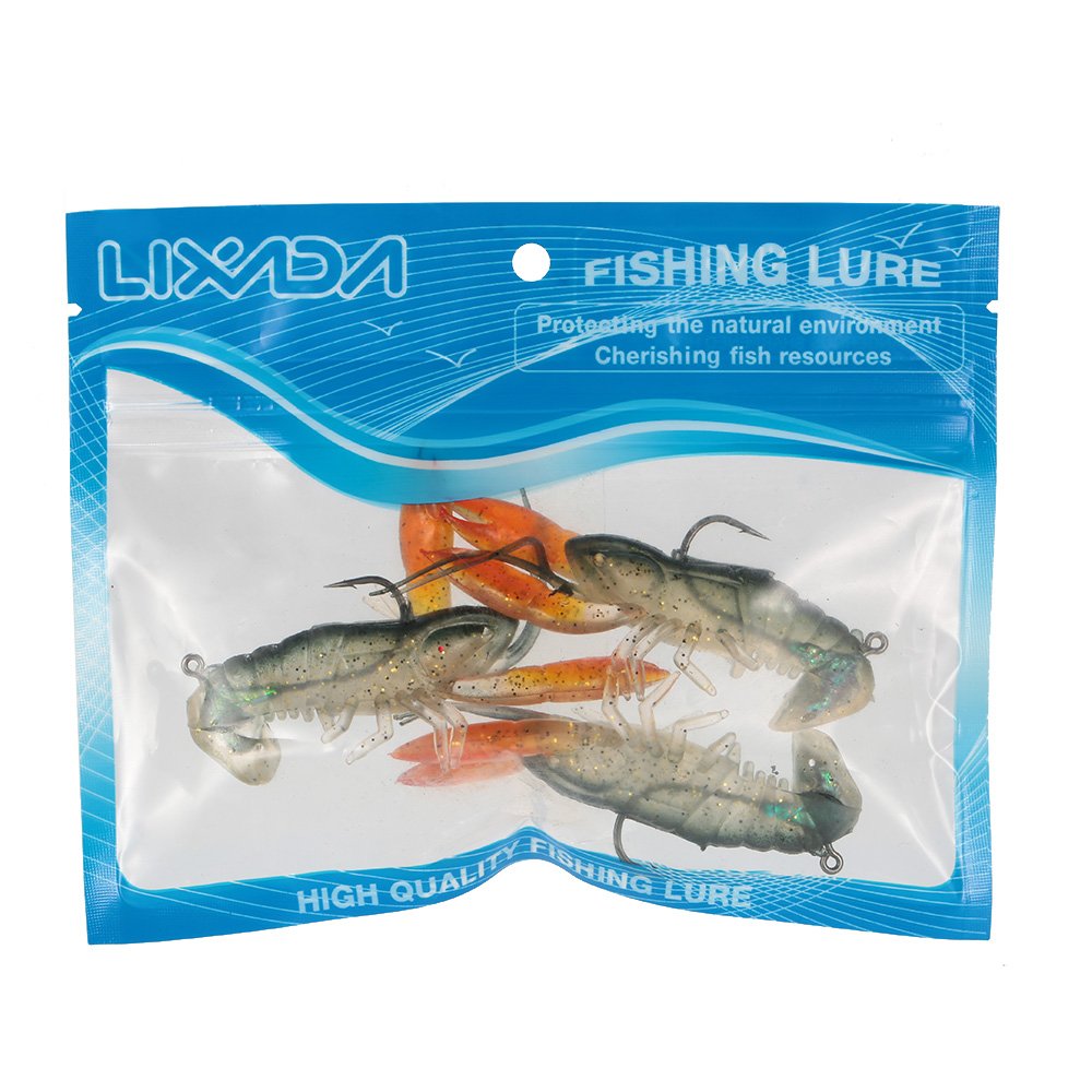 Lixada soft crawfish lure versatile for lakes rivers and oceans