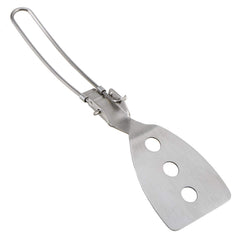Lixada spatula with perforated head drains fat during grilling.