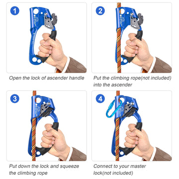 Lixada stainless steel cam delivers firm grip in wet or icy conditions.