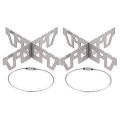 Lixada Titanium alcohol stove rack cross stand provides stable cooking support on outdoor trips.