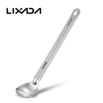 Lixada spoon with lanyard hole for quick attachment on trails.