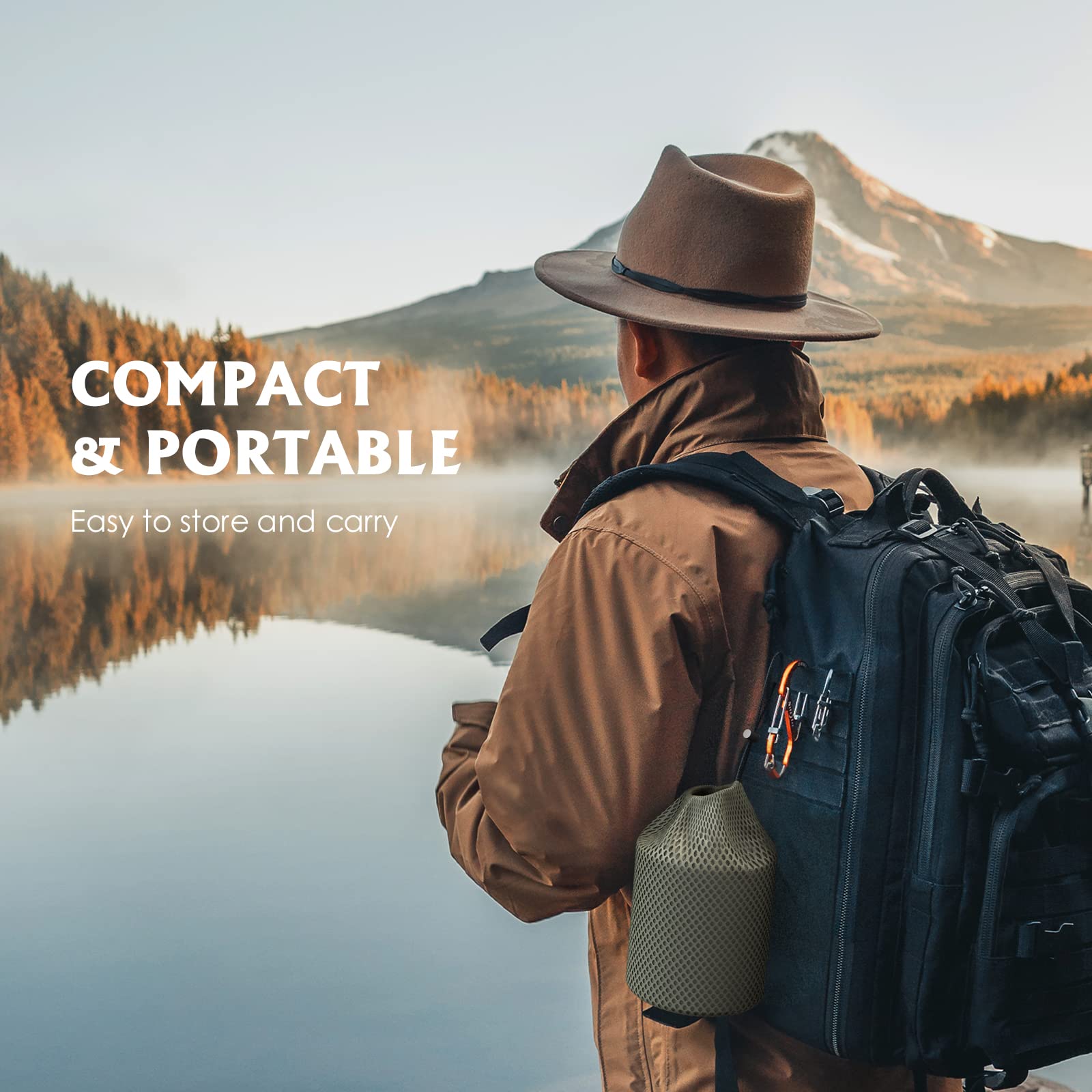 Lixada titanium pot carry-bag demonstrates convenient storage in gear bags.
