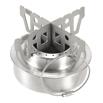 Lixada titanium stove rack backpack attachment wire keeps gear organized on outdoor trips.