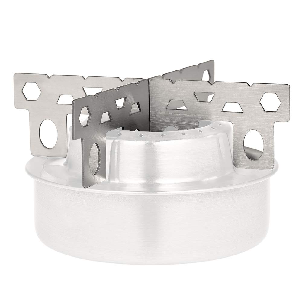 Lixada titanium stove rack cross stand supports wood and alcohol fuels for versatile meals