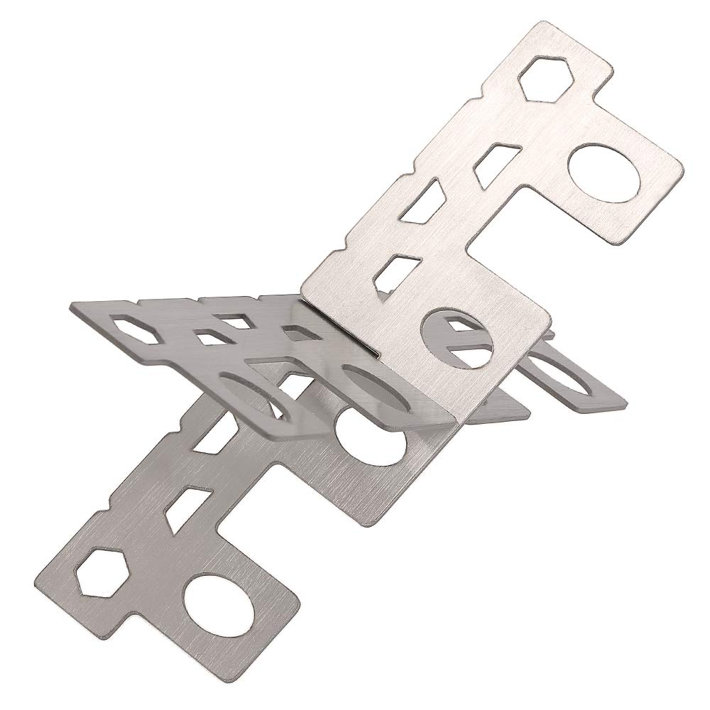 Lixada titanium stove rack cross stand on uneven ground with solid stability