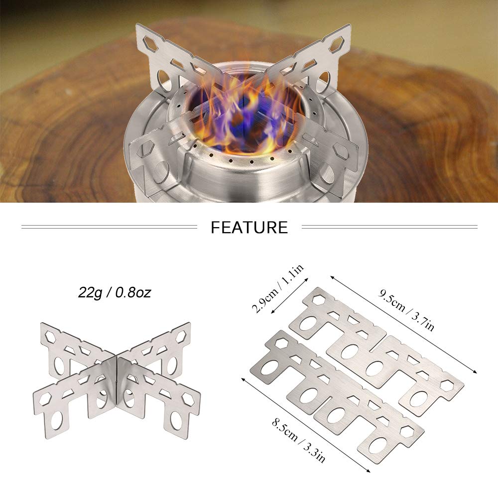 Lixada titanium stove rack cross stand ultra-light design ideal for backpacking cooking