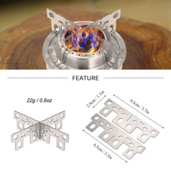 Lixada titanium stove rack cross stand ultra-light design ideal for backpacking cooking