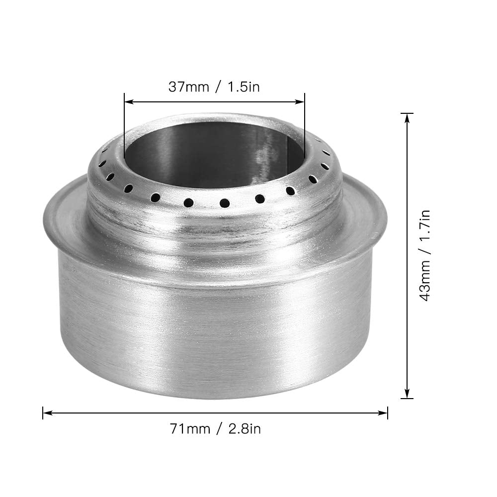 Lixada ultralight 26g stove ideal for lightweight backpacking.
