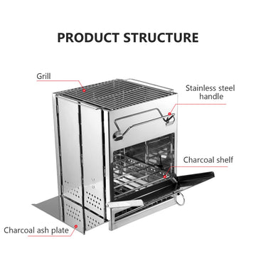 Lixada wood-fuel compatible stove for off-grid meals.