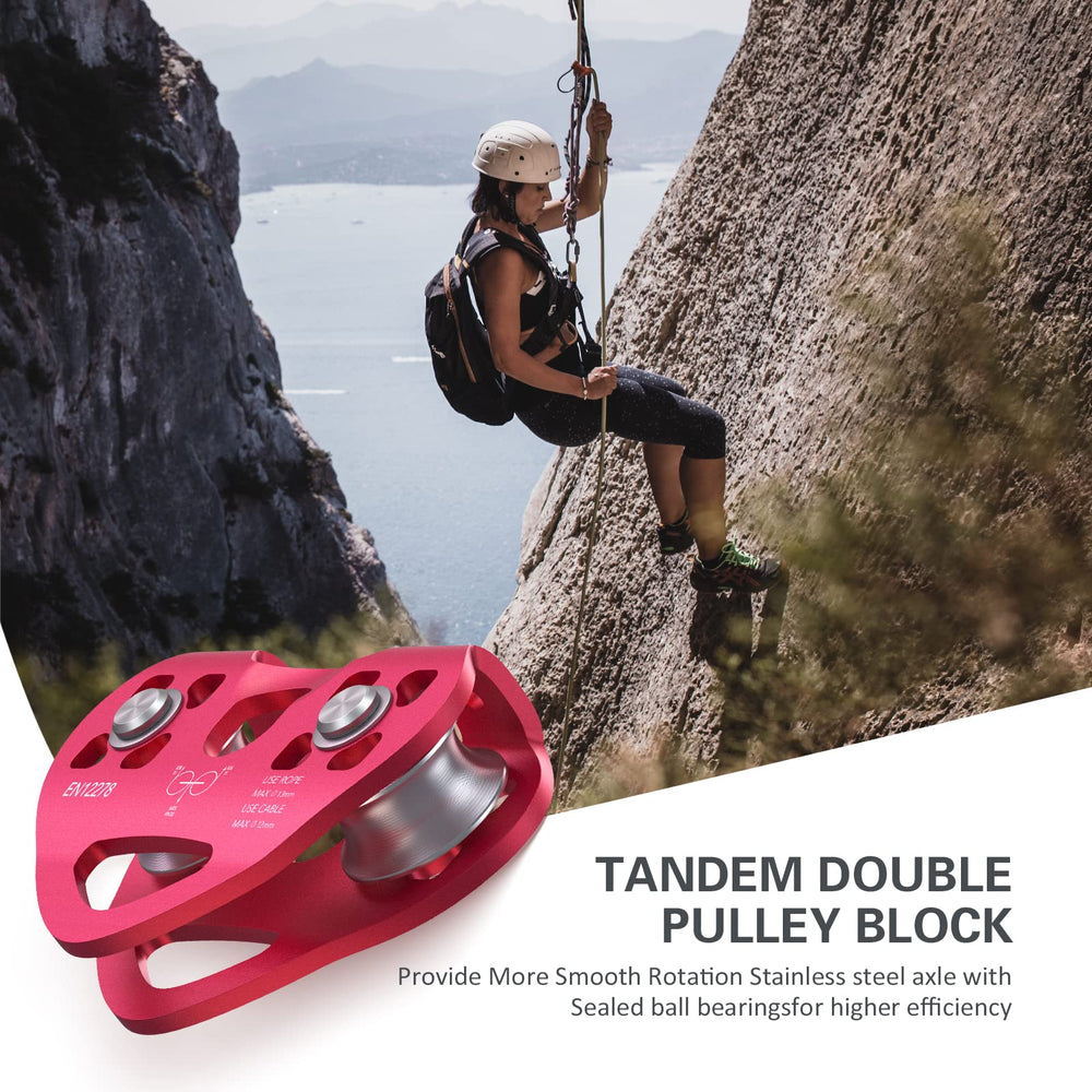 Lixada zipline pulley suitable for rigging, lifting, and outdoor adventures