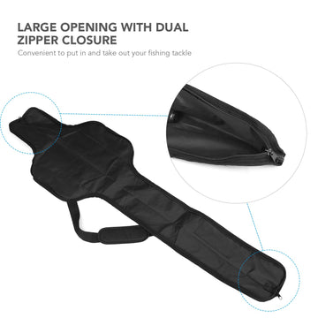 Open bag showing large opening and bimetallic zipper