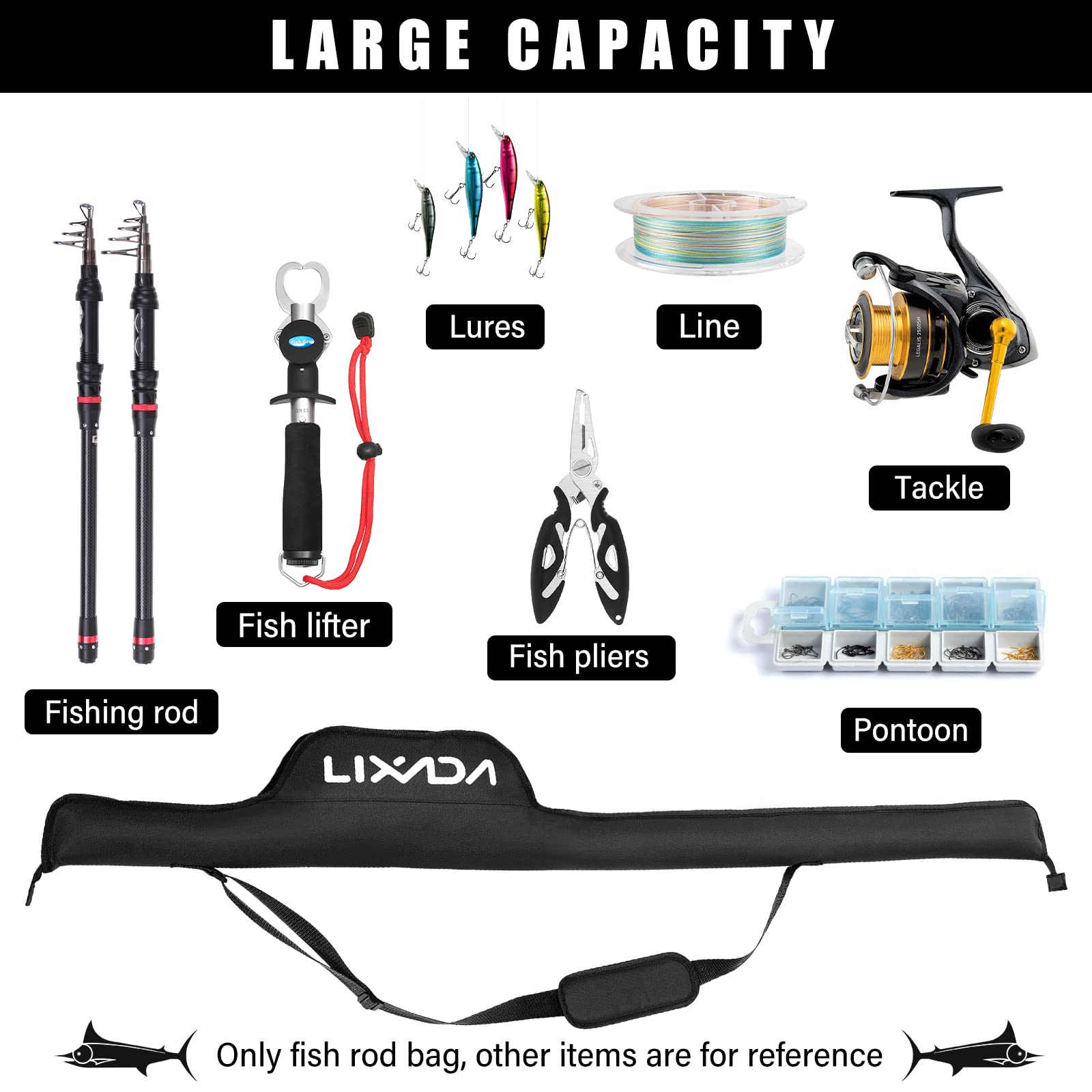 Adjustable padded shoulder straps for comfortable carry