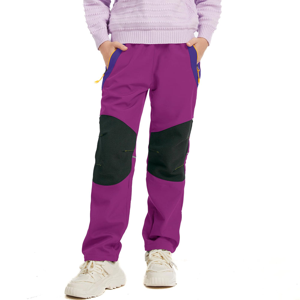 liyiyiyia waterproof snow pants kids on snowy trail for dry warmth